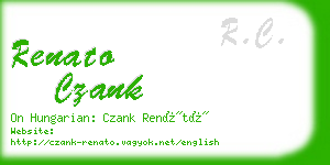 renato czank business card
